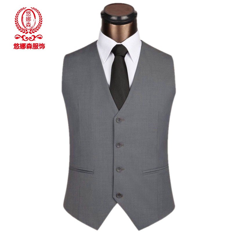 速发男士马甲韩版西马服款背心春秋薄夹休闲风婚礼小霆晟