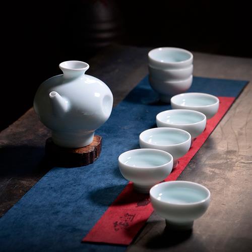 速发厂促丰阁 陶瓷中用温酒器烫酒壶暖酒黄酒酒家杯式清酒电加热