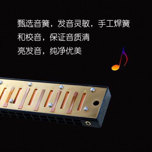 速发FEI直A/飞繁厂家F销属4孔金2c调复音口琴学生初学者成人