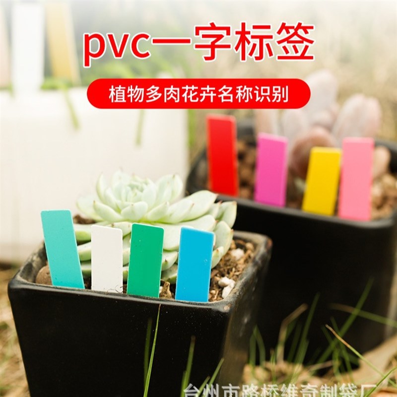 速发一字标签盆卉标签多肉植物塑料地水多肉标签园艺苗木花花插防