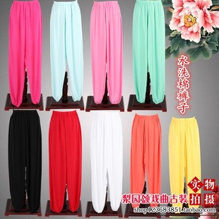 视色小生青衣花旦练功打底灯 彩裤 速发剧曲影白古装 京越粤戏水衣裤