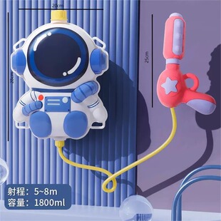 速发水枪儿神抽具呲滋水枪夏天喷水男玩拉式打水仗童器