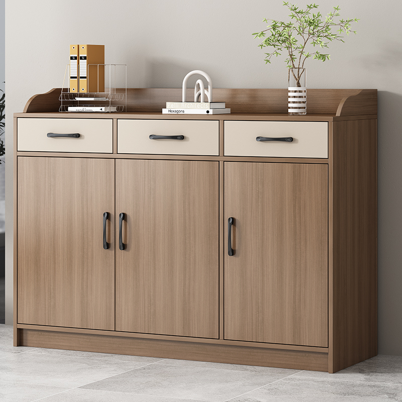 中古风办公室靠墙一体储物多功能现代简约餐边柜茶水柜包邮备餐柜