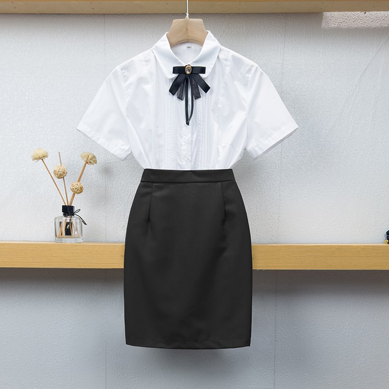 速发幼儿园老师工作服夏季新款学院风JK百褶裙套装幼师园服
