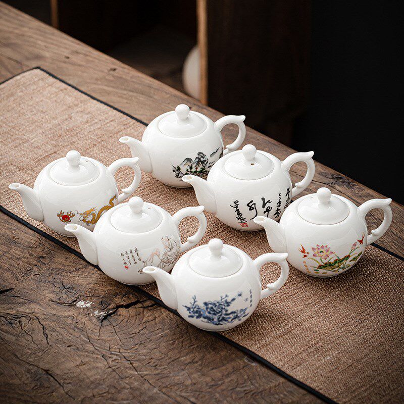 速发云功一件香夫茶具茶壶家用紫砂壶茶壶纯手茶泡茶壶白瓷工壶