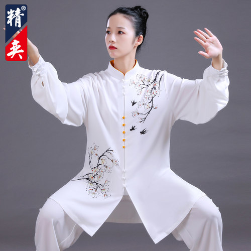 速发精演新款太极练高端印花太极拳服功服男八段锦武术表奕服装