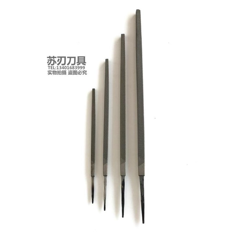 速发沪工方锉刀钳工锉打磨工具双纹钢锉刀尖头方锉方形锉粗中细齿
