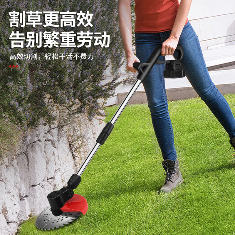 速发锂电割草机小型家用割草机充电式园林修剪机锂电多功能打草神