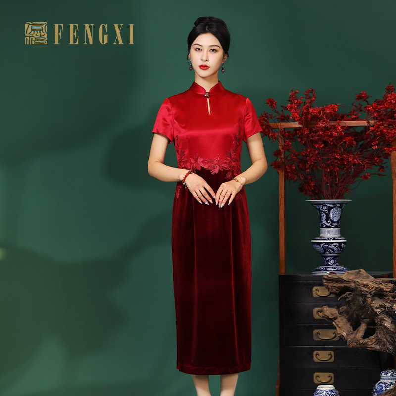 凤禧中式喜妈妈婚庆旗袍