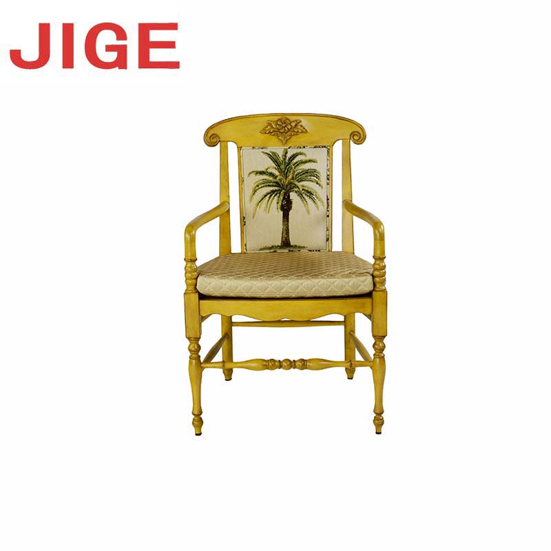 jige法式原木休闲椅设计师上海