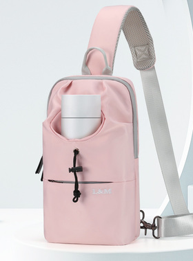 L＆M包包女式2025新款单肩斜挎包女休闲水壶胸包通勤包防水小挎包