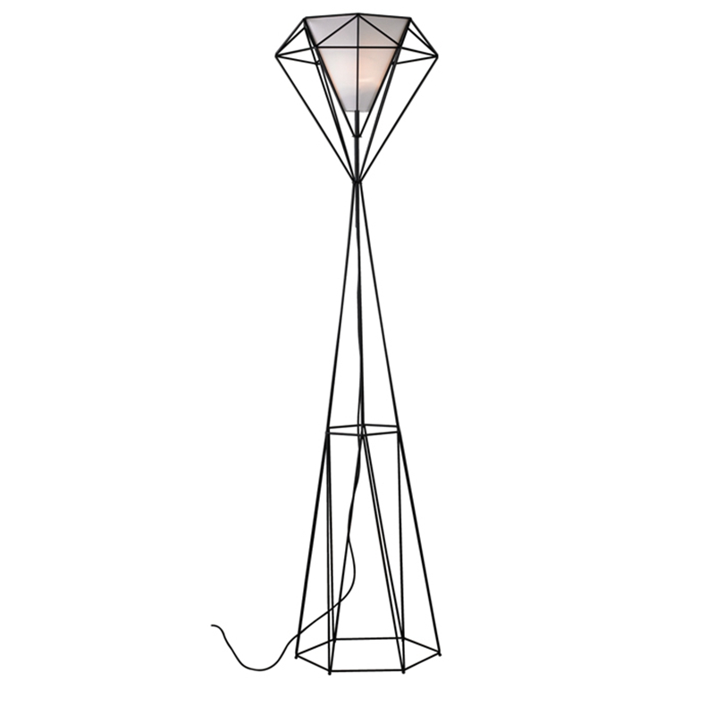 Color door personality originality Simplicity Diamond cage Iron art Covers Floor lamp a living room Restaurant Study bedroom Lightingin the Decoration main material , Lamps , Floor lamp  category - from Buy2taobao.com to provide professional Taobao agent buy service