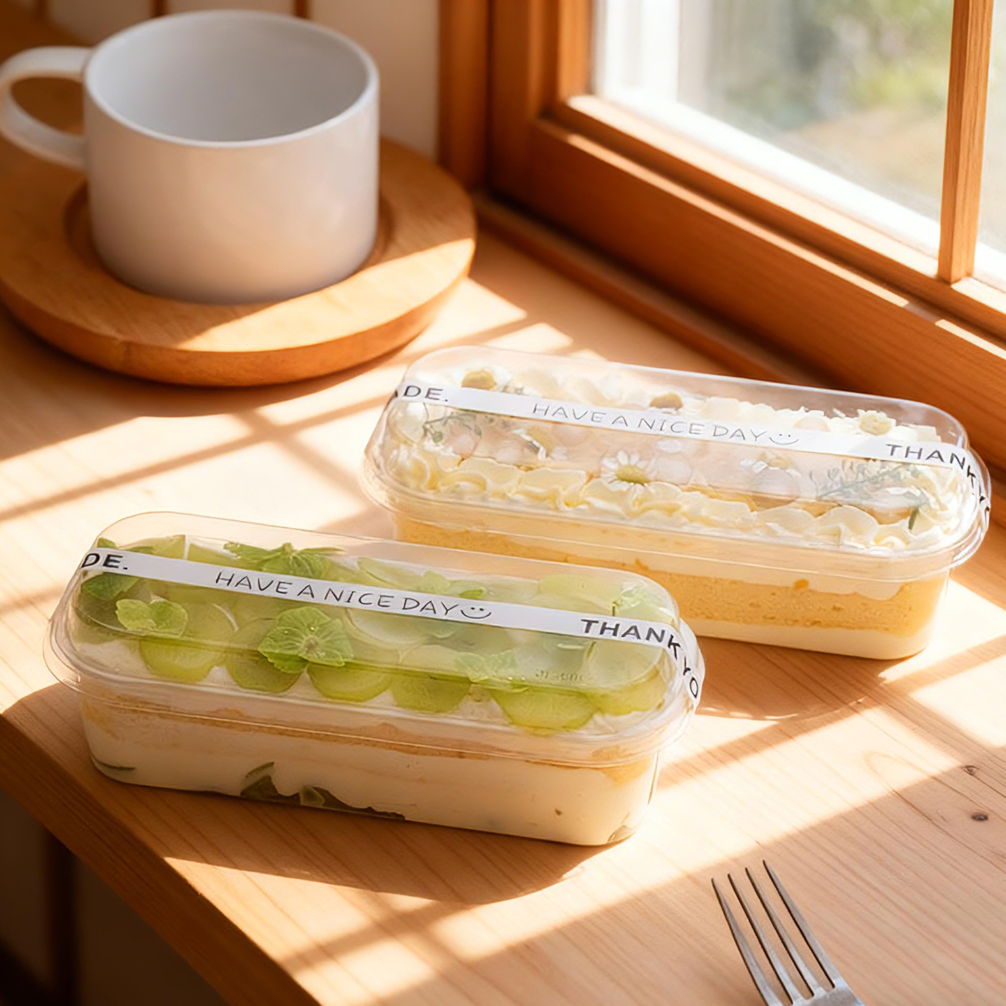 豆乳包装盒长方形慕斯千层蛋糕盒