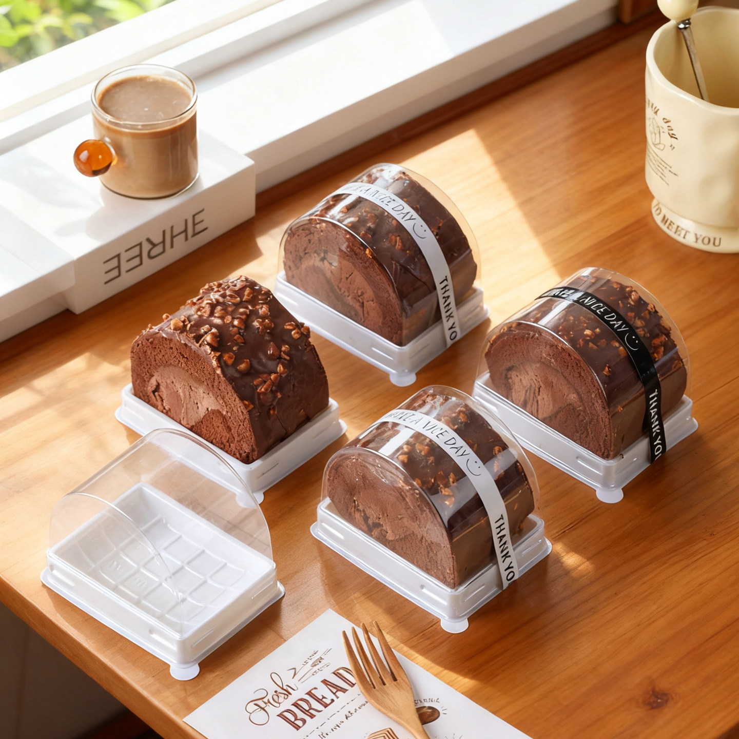 蛋糕卷包装盒单个装切块瑞士日式肉松虎皮梦龙卷红丝绒一次性盒子