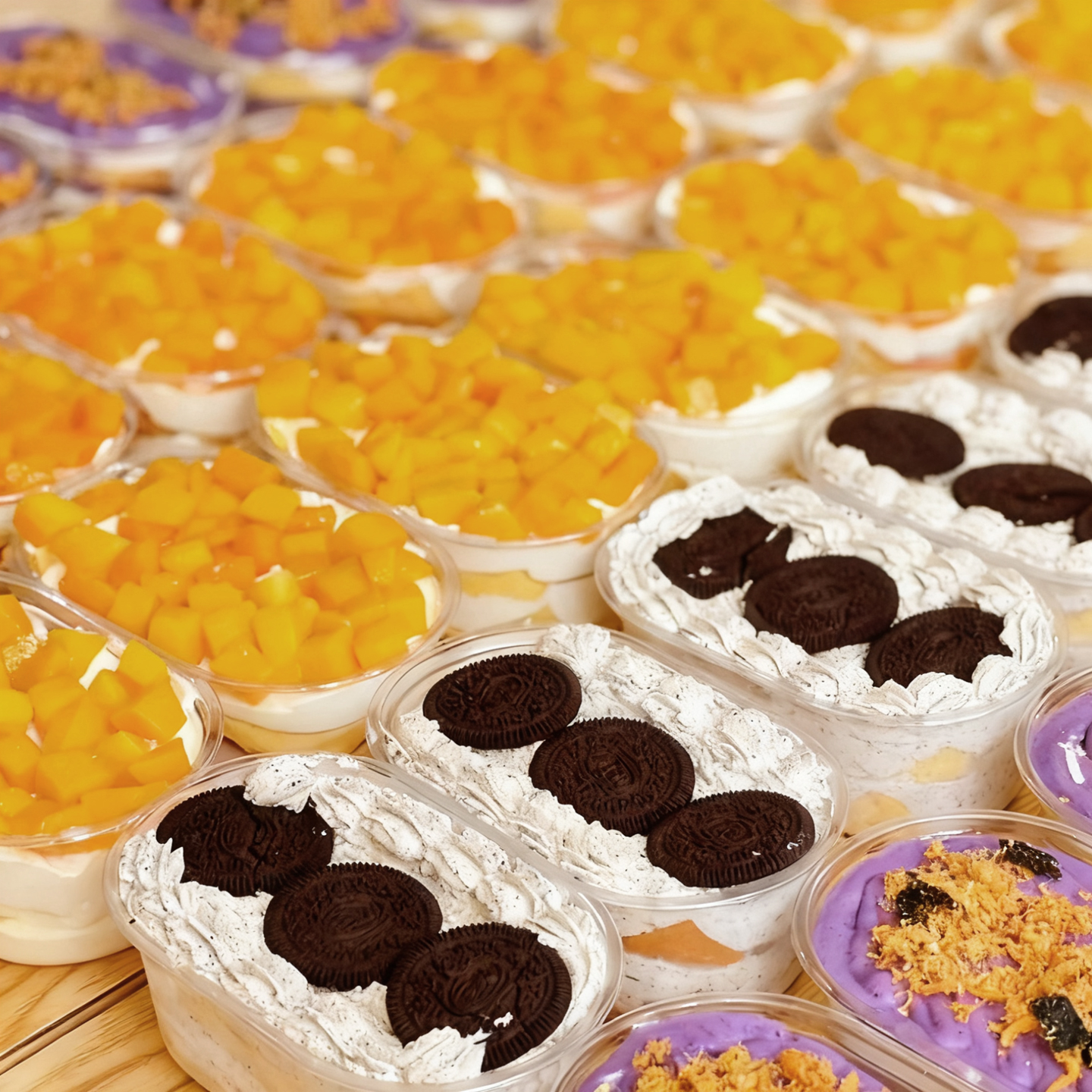 芒果榴莲千层包装盒透明一次性500ml提拉米苏盒子蛋糕甜品打包盒