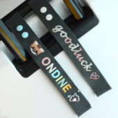 客制刺绣姓名条韩国ins风行李箱飘带个性 礼物团建扣 伴手礼毕业季