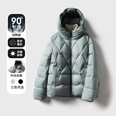 LULUGI高端轻薄羽绒服女款短款