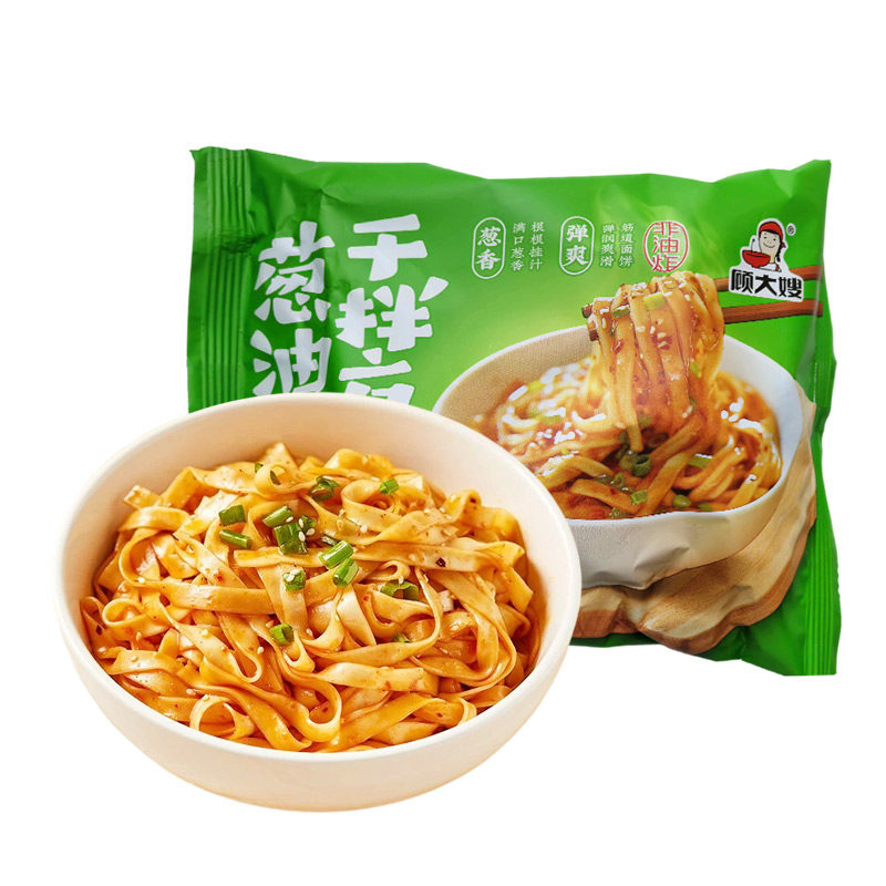 顾大嫂葱油风味干拌方便面速食懒人拌面免煮冲泡非油炸袋装方便面图片