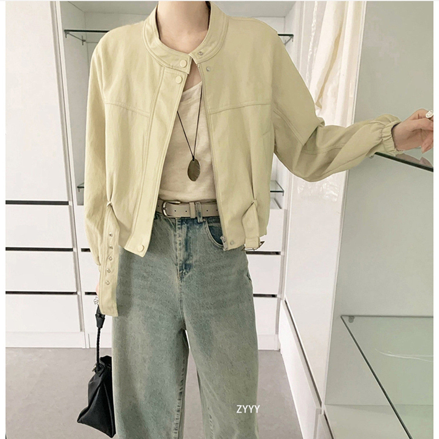 2026春季新款百搭洋气韩系宽松显瘦皮衣外套女装短款机车服PU夹克