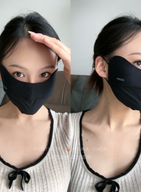 全脸防护！IYSSNA防晒口罩/护颈面罩冰丝透气护眼角3D立体遮阳