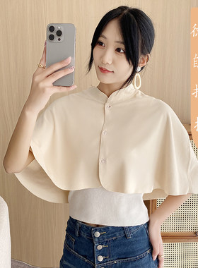 坐月子披肩护肩坎肩产妇产后喂奶哺乳护肩膀保暖斗篷春夏四季通用