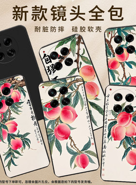 适用传音TecnoCamon30Pro手机壳高级感Camon30sPro防摔TecnoCamon30磨砂壳Camon30s水彩桃子全包边保护套