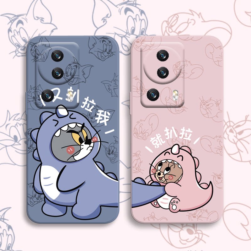 猫和老鼠适用于小米civi2手机壳秀恩爱情侣xiaomicivi2软壳曲屏男女液态硅胶5g镜头全包新款套防摔卡通可爱薄