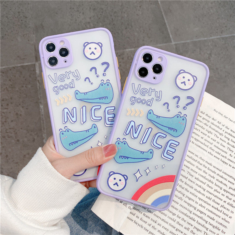 可爱精孔撞色卡通鳄鱼头情侣手机壳iPhone11创意手机壳个性潮牌11Pro Max保护套XR/X苹果7plus/8plus防摔软壳,3C数码配件,手机保护套/壳,淘宝优惠券,粉丝福利购,淘宝优惠卷