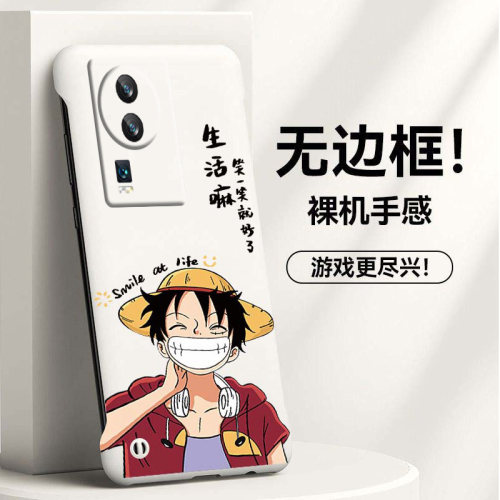 海贼王路飞适用vivoiqooneo7手机壳neo6se无边框neo5活力版散热neo3新款z6半包z5薄z3硬防摔Neo5s保护套男女