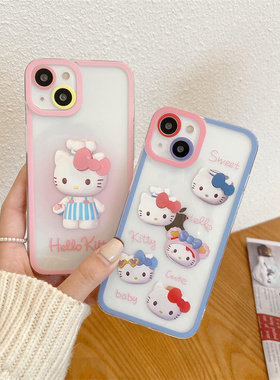 可爱kt猫vivoy52s手机壳kitty少女y53s软壳y50新款y20透明y30高级感y85/z1i/z3x/y89/y31/y97/y93/y3/y9/y70s