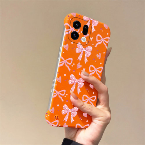 送挂环可爱蝴蝶结适用oppofindx9手机壳x8s无边框x7ultra散热x6新款x5半包a3pro薄a2pro硬A2女x3保护x8s+套5g