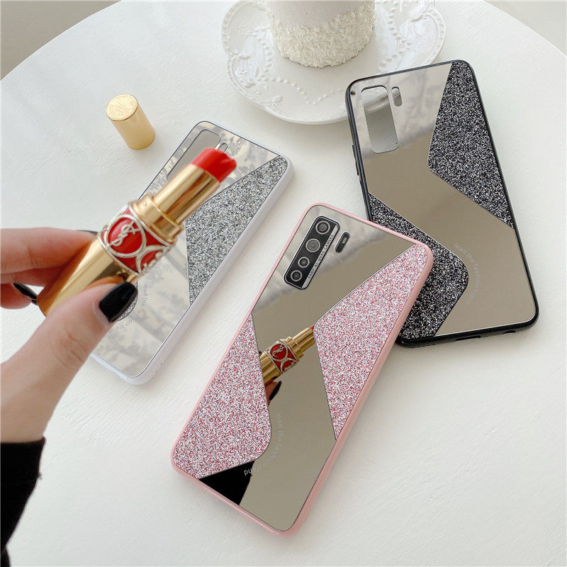 华为nova5pro手机壳软硅胶华为nova7女款华为nova6奢华闪粉补妆镜子nova5ipro防摔nova7pro日韩网红nova7/6se,3C数码配件,手机保护套/壳,淘宝优惠券,粉丝福利购,淘宝优惠卷