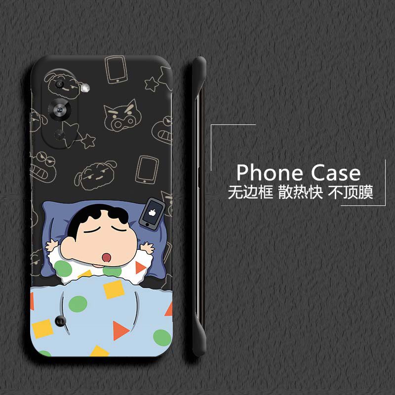 蜡笔小新适用华为nova10手机壳nova10se无边框nova10pro散热nova9新款nova7半包nova8超薄nova6硬防摔保护套i