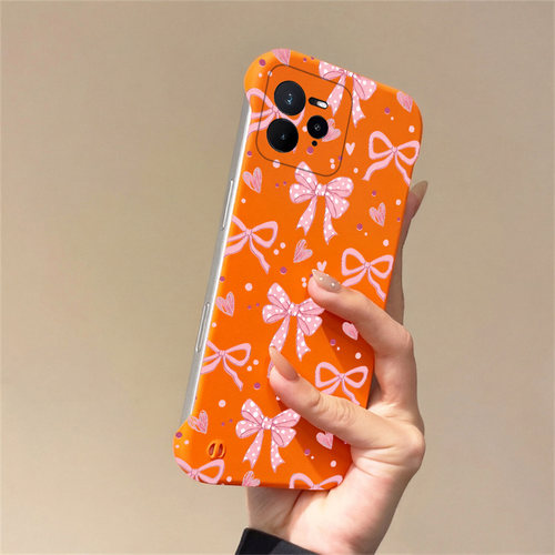 送挂环可爱蝴蝶结适用opporealme真我gt7pro手机壳neo7Turbo无边框13pro散热12新款gt5pro半包11pro+薄14pro+