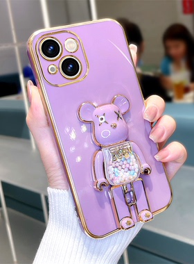 暴力熊适用oppoa97手机壳a96新款a95电镀a93支架a93s女a92s硅胶a91防摔a57软5g保护套a72情侣a86潮牌a1全包薄