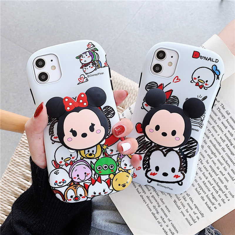 迪士尼卡通米妮米奇小蛮腰送支架11Pro Max苹果X/XS/XR手机壳iPhone11情侣苹果7plus/8p硅胶se全包防摔保护套,3C数码配件,手机保护套/壳,淘宝优惠券,粉丝福利购,淘宝优惠卷