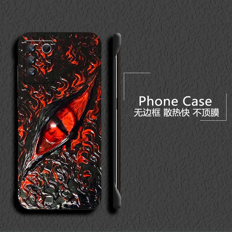 克苏鲁之眼适用vivos16手机壳s16e无边框s30散热s30promini新款s15e半包s12薄v23硬s10防摔y76s保护y74s套y77