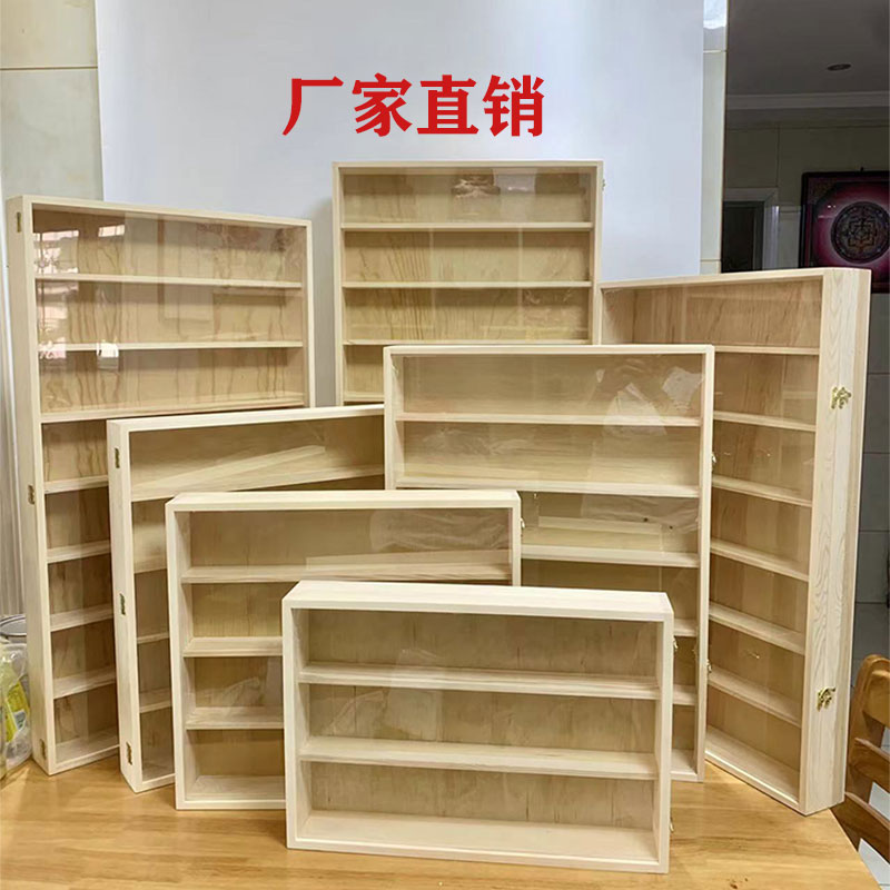 山东菏泽松木实木展示柜