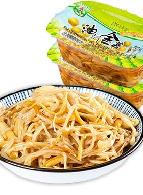 山民油焖金针菇170克即食下饭菜凉拌菜红油罐装不辣