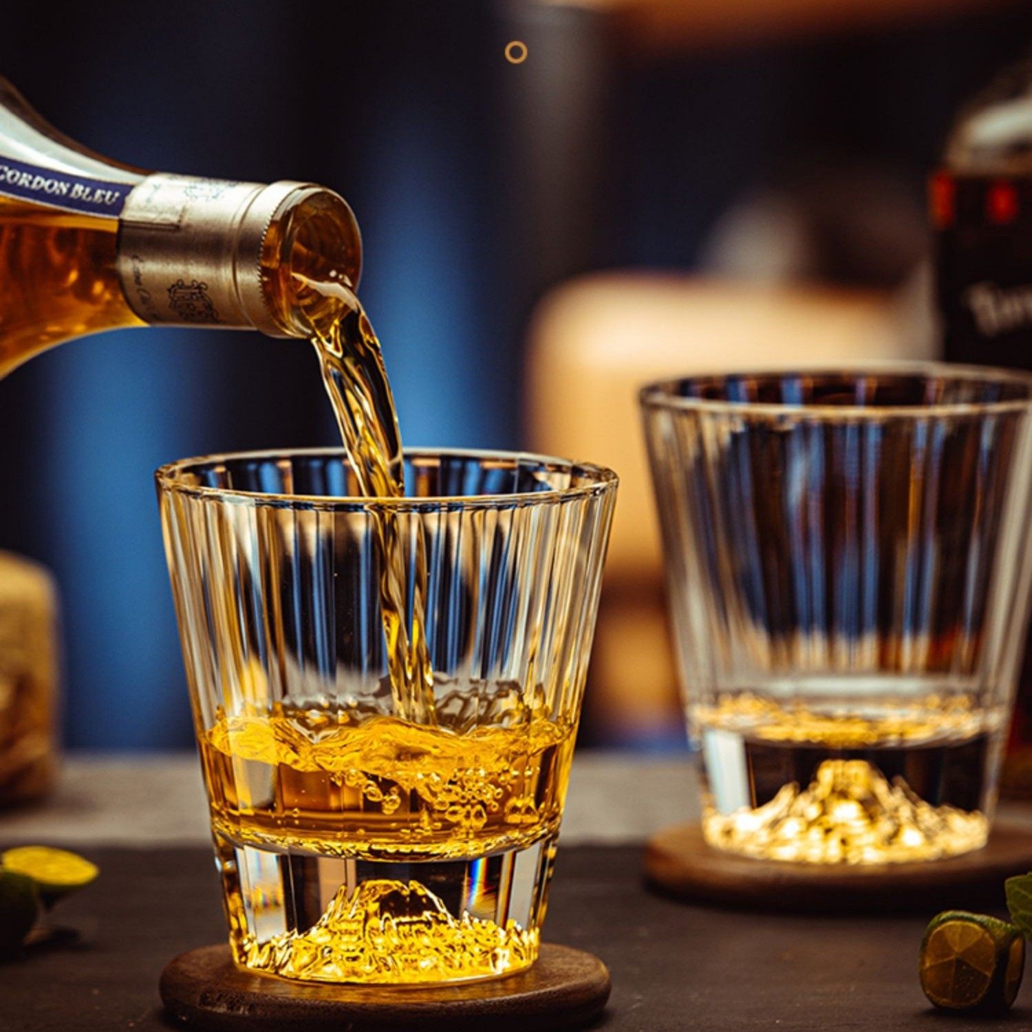 水晶杯条纹款金山底富士山杯冰山杯雪山杯威士忌酒杯洋酒杯啤酒杯,餐饮具,洋酒/威士忌杯,淘宝优惠券,粉丝福利购,淘宝优惠卷