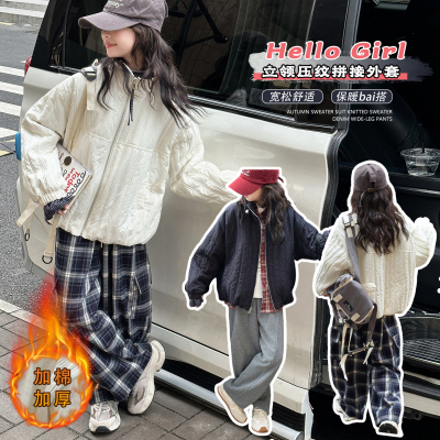 女童秋冬加棉加厚外套