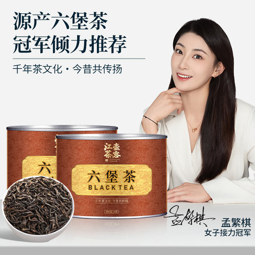 江壶茶客 广西梧州六堡茶13年陈香黑茶官方旗舰店散装自己喝茶叶