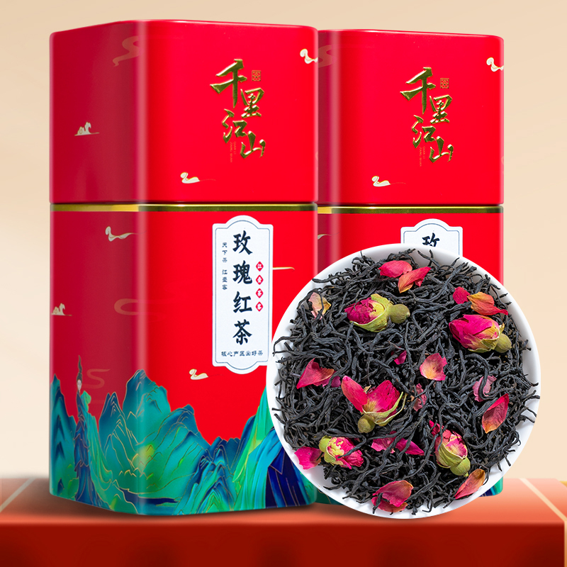 玫瑰小种红茶玫瑰花茶浓香