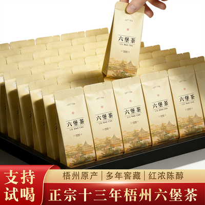 江壶茶客正宗六堡茶官方旗舰店广西梧州特级黑茶独立小包装茶叶