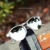 日本复古手造板材大脸墨镜男KHOTY透明炫彩偏光驾驶近视太阳镜女