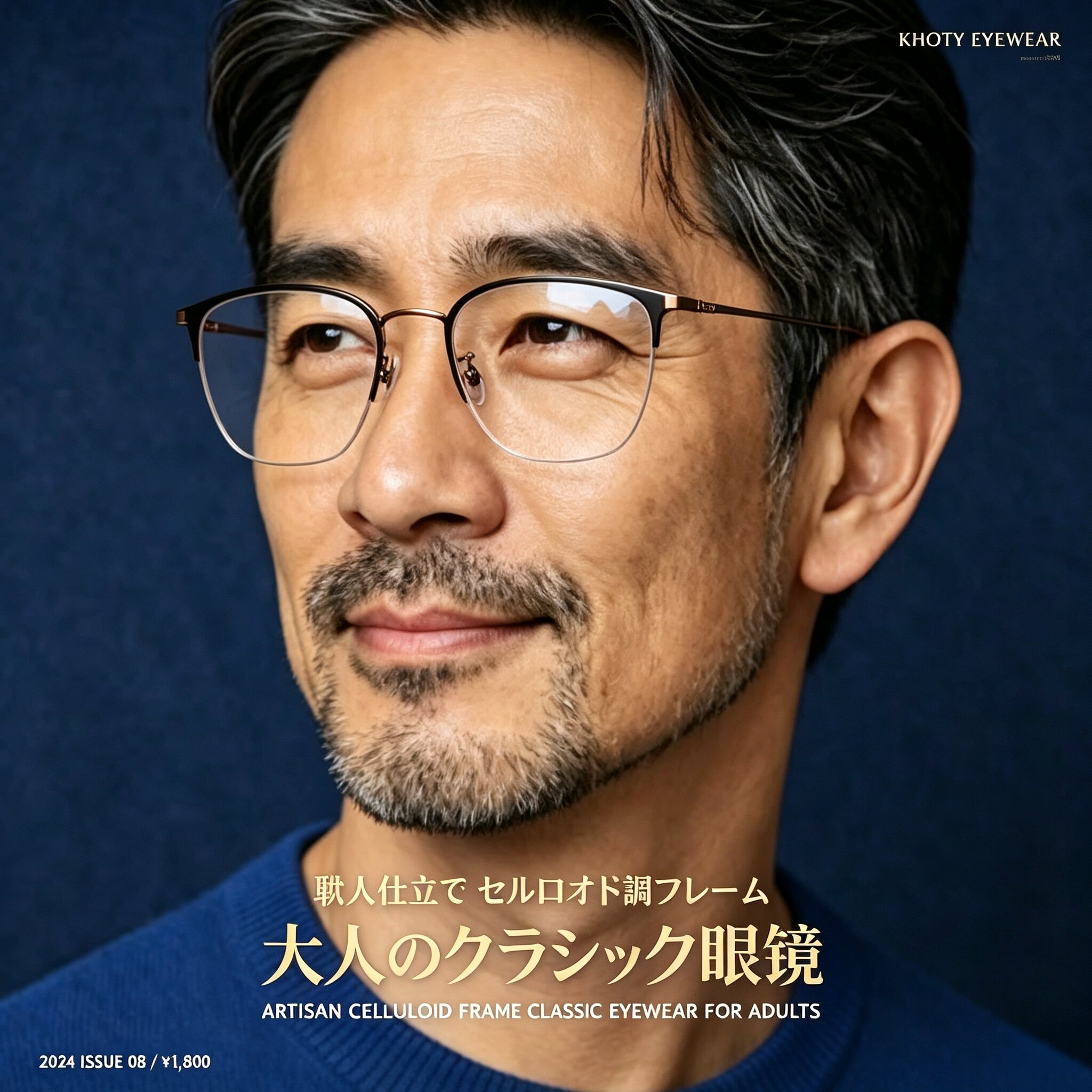 日本纯钛超轻大框防蓝光近视镜架