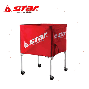 Star世达可移动折叠滑轮篮球框便携足球收纳箱四角球框XZ100