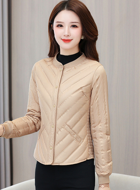 2025秋冬新款羽绒内胆女轻薄修身妈妈立领显瘦百搭保暖短款羽绒服
