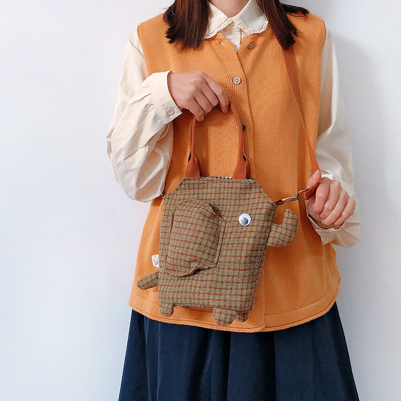三色补丁格子小象布包女2025夏新款百搭单肩包可爱卡通单肩斜挎包,箱包皮具/热销女包/男包,通用款女包,淘宝优惠券,粉丝福利购,淘宝优惠卷
