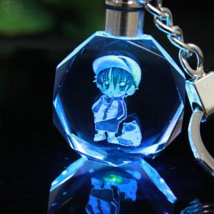 网球王子周边挂件 越前龙马 不二周助手冢国光迹部景吾水晶钥匙扣